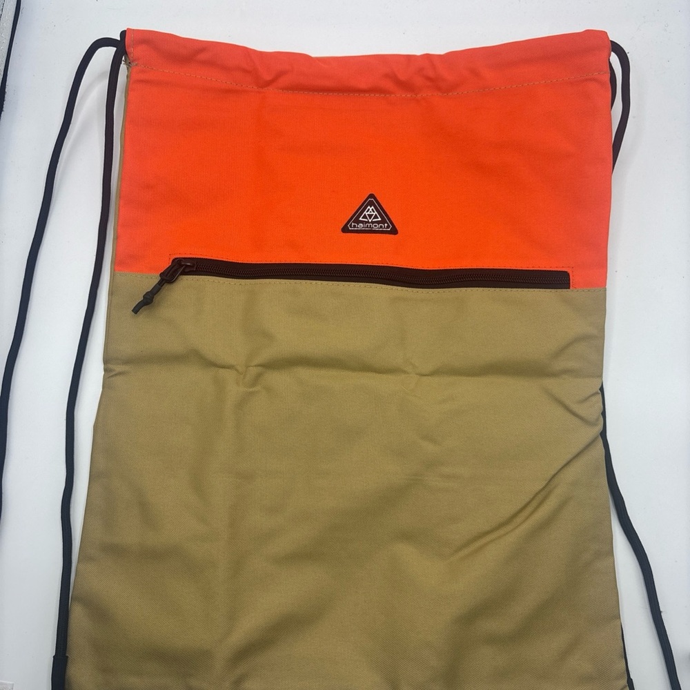Haimont drawstring backpack. Canvas new water-resistant.